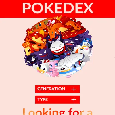 A snippet of the top part of a pokedex webpage